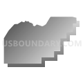 Welch township, Cape Girardeau County, Missouri (Gray Gradient Fill with Shadow)