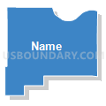 St. Johns precinct, Dakota County, Nebraska (Solid Fill with Shadow)