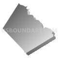 Somersworth city, Strafford County, New Hampshire (Gray Gradient Fill with Shadow)
