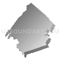 Lebanon township, Hunterdon County, New Jersey (Gray Gradient Fill with Shadow)