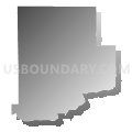 Tularosa CCD, Otero County, New Mexico (Gray Gradient Fill with Shadow)