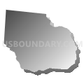 Westbrook township, Sampson County, North Carolina (Gray Gradient Fill with Shadow)