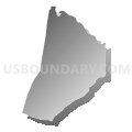 Unity township, Rowan County, North Carolina (Gray Gradient Fill with Shadow)