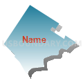 Taylor borough, Lackawanna County, Pennsylvania (Blue Gradient Fill with Shadow)