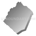 Jefferson township, Somerset County, Pennsylvania (Gray Gradient Fill with Shadow)