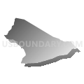 Lincoln township, Somerset County, Pennsylvania (Gray Gradient Fill with Shadow)