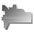 Mercer borough, Mercer County, Pennsylvania (Gray Gradient Fill with Shadow)