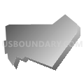 Adamstown borough, Lancaster County, Pennsylvania (Gray Gradient Fill with Shadow)