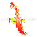 State Senate District 1, Florida (Bright Blending Fill with Shadow)
