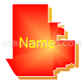 State Senate District 4, Nebraska (Bright Blending Fill with Shadow)