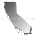 California (Gray Gradient Fill with Shadow)