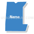 Census Tract 10.02, Kootenai County, Idaho (Solid Fill with Shadow)