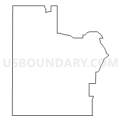 Census Tract 703, Crawford County, Iowa (Light Gray Border)
