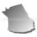 Census Tract 407.06, St. Tammany Parish, Louisiana (Gray Gradient Fill with Shadow)