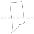 Census Tract 9511, Franklin County, New York (Light Gray Border)
