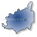 Census Tract 9604.01, Transylvania County, North Carolina (Radial Fill with Shadow)