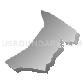 Census Tract 9203, Jones County, North Carolina (Gray Gradient Fill with Shadow)