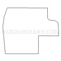 Census Tract 103.02, Ward County, North Dakota (Light Gray Border)