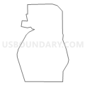 Census Tract 9678, Stutsman County, North Dakota (Light Gray Border)