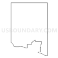 Census Tract 9658, Clay County, South Dakota (Light Gray Border)