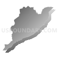 Census Tract 2305.02, Aguas Buenas Municipio, Puerto Rico (Gray Gradient Fill with Shadow)