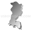 Census Tract 8105, Añasco Municipio, Puerto Rico (Gray Gradient Fill with Shadow)