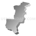 Census Tract 1307.02, Río Grande Municipio, Puerto Rico (Gray Gradient Fill with Shadow)
