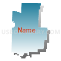 Westran R-I School District, Missouri (Blue Gradient Fill with Shadow)