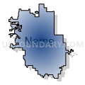 Maddock Public School District 9, North Dakota (Radial Fill with Shadow)