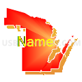 Congressional District 8, Wisconsin (Bright Blending Fill with Shadow)