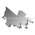 Congressional District 10, Virginia (Gray Gradient Fill with Shadow)