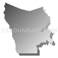 Congressional District 6, Washington (Gray Gradient Fill with Shadow)