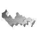 Congressional District 12, New Jersey (Gray Gradient Fill with Shadow)