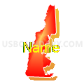 Congressional District 2, New Hampshire (Bright Blending Fill with Shadow)