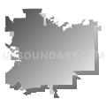 Congressional District 7, Indiana (Gray Gradient Fill with Shadow)