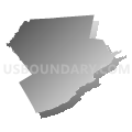 Monroe County, Pennsylvania (Gray Gradient Fill with Shadow)