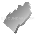 Shenandoah County, Virginia (Gray Gradient Fill with Shadow)