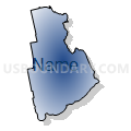 Washington County, Maine (Radial Fill with Shadow)