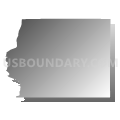 Whiteside County, Illinois (Gray Gradient Fill with Shadow)