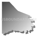Washington County, Pennsylvania (Gray Gradient Fill with Shadow)