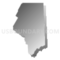 Lackawanna County, Pennsylvania (Gray Gradient Fill with Shadow)