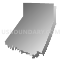 Indiana County, Pennsylvania (Gray Gradient Fill with Shadow)