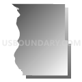 Emmons County, North Dakota (Gray Gradient Fill with Shadow)