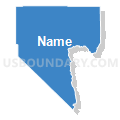 Clark County, Nevada (Solid Fill with Shadow)