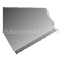 Ellis County, Texas (Gray Gradient Fill with Shadow)