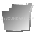 Washington County, Arkansas (Gray Gradient Fill with Shadow)