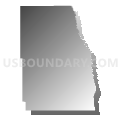 Richland County, North Dakota (Gray Gradient Fill with Shadow)