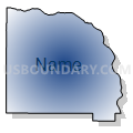Saunders County, Nebraska (Radial Fill with Shadow)
