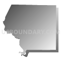 Jackson County, Illinois (Gray Gradient Fill with Shadow)