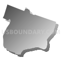 Bronx County, New York (Gray Gradient Fill with Shadow)